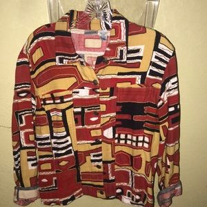 chico’s button up jacket SIZE 1
